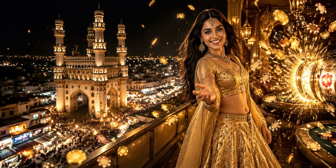 Happy young woman registering on gaming app in Hyderabad