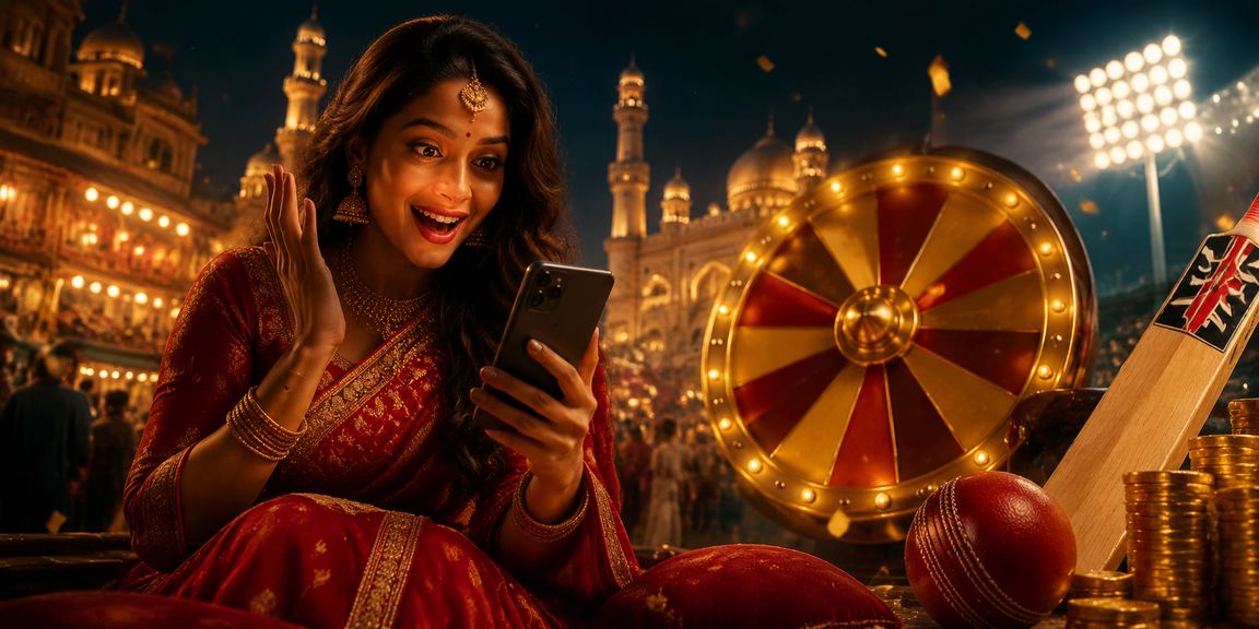 Indian cricket betting scene with festive atmosphere